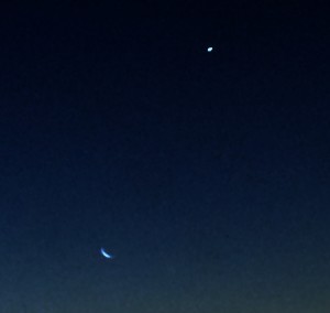 Moon and Venus at Dawn